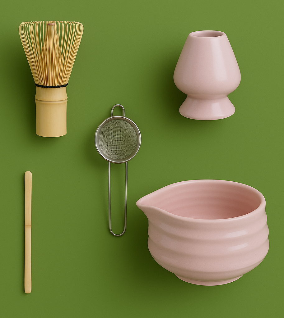 Matcha set 5 delig - Roze